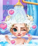 Ice Queen Baby Bath!