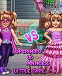 Little Girl Superhero Vs Princess