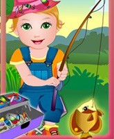 Baby Juliet Fishing