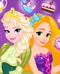Cartoon Princesses Tea Party