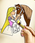 Goldie Princess Coloring Book