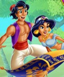 Jassy and Aladdin kissing