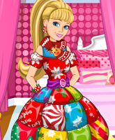 Princess Christmas Patchwork Dress