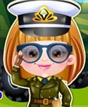 Baby Hazel Defense Officer Dressup