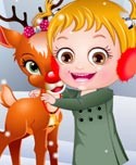 Baby Hazel Reindeer Surprise