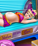 Cindy Pregnant Tanning Solarium