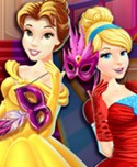 Cartoon Princesses Masquerade Shopping