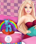 Pregnant Princess Cooking Pony Cake